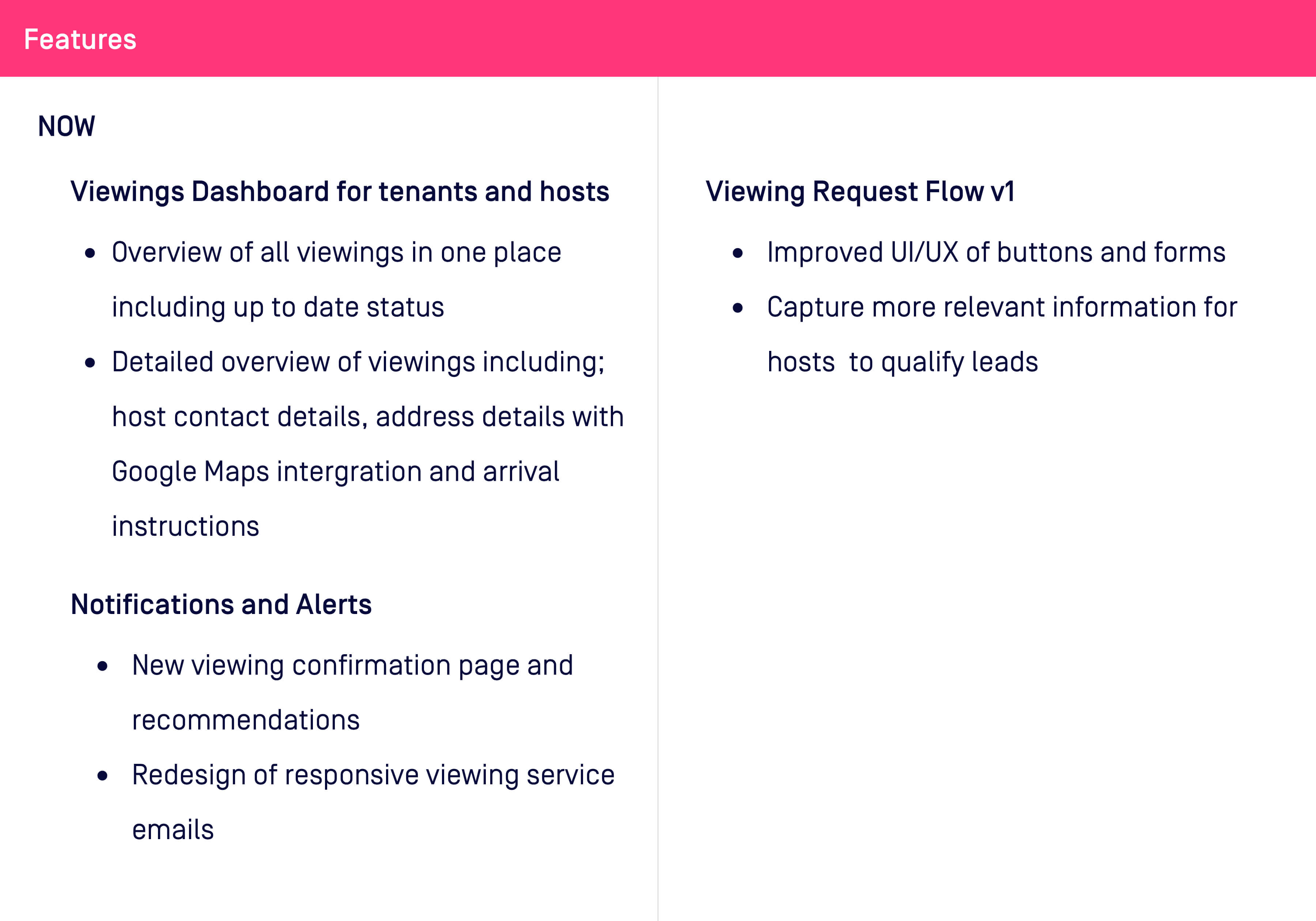 HubbleHQ Viewings feature prioritisation