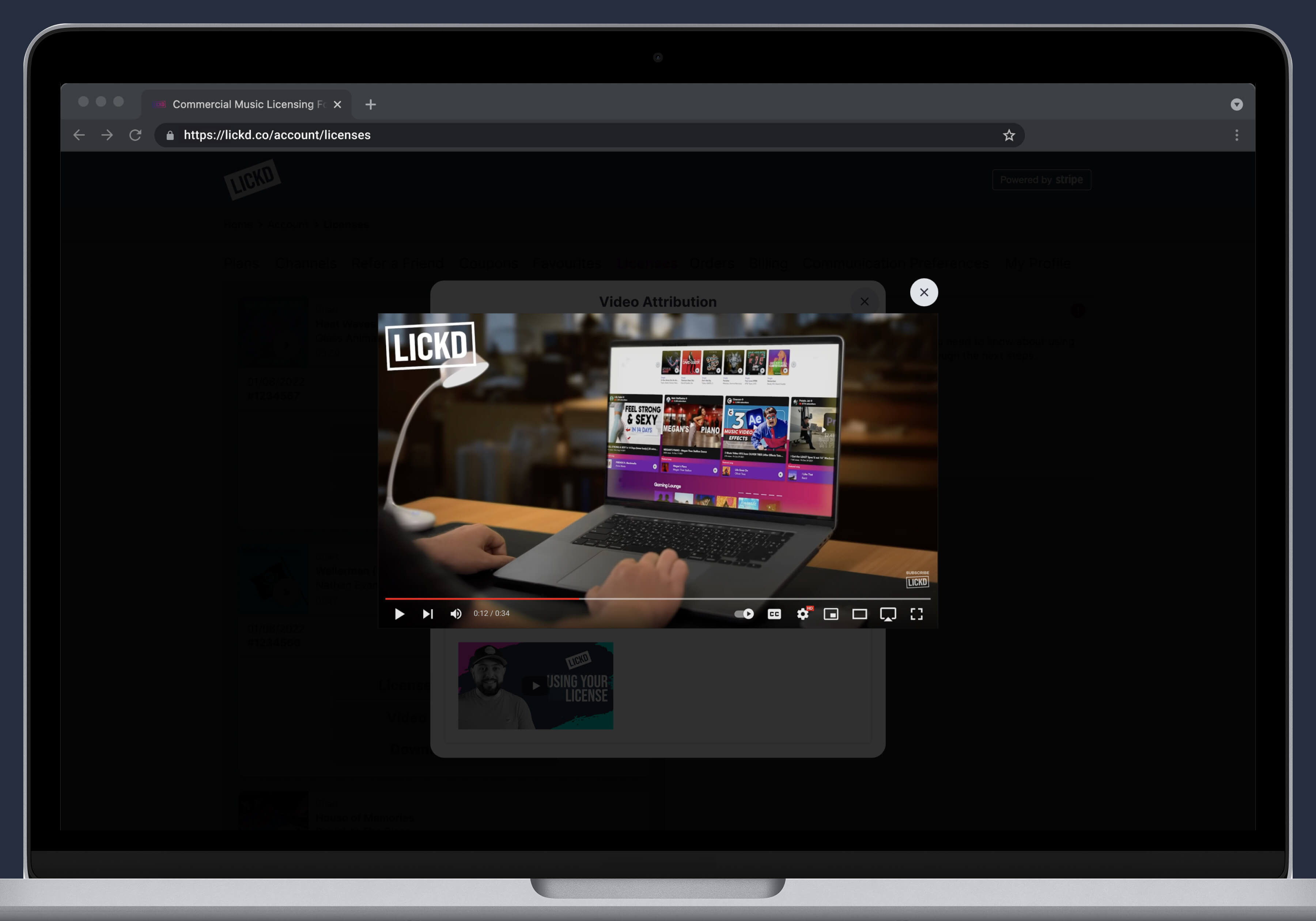Desktop Designs - Video Attribution Popup Overlay